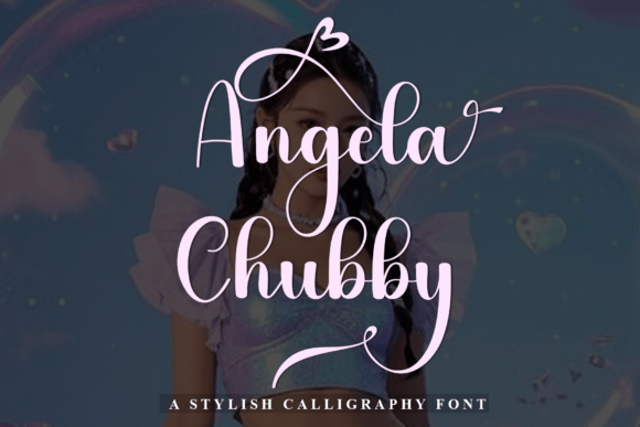 Angela Chubby: The Soft Script Font for Clearer Campaign Visuals