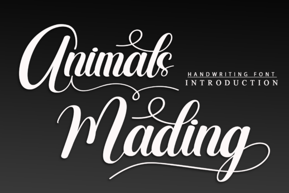 Animals Mading: The Script Font for Polished Brand Identity