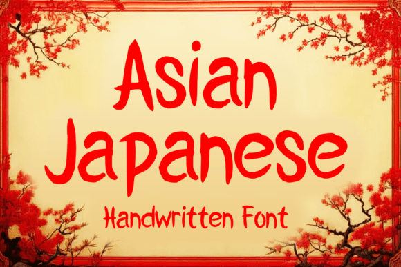Asian Japanese: A Handwritten Brush Display Font for Editorial Design