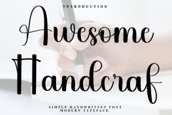 Awesome Handcraf: The Creative Font for Scroll-Stopping Brand Visuals