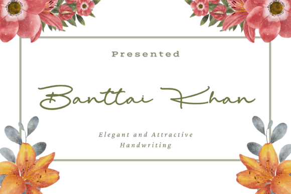 Banttai Khan: A Handcrafted Script Typeface for Editorial Design