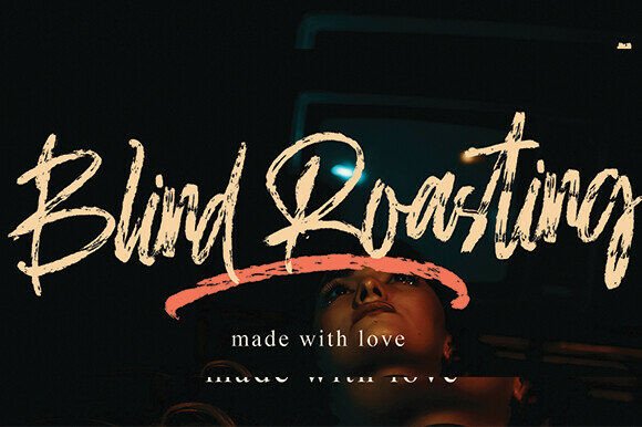 Blind Roasting: A Hand-Built Display Typeface for Bold Digital Branding
