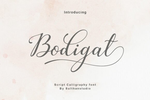 Bodigat: A Modern Script Font for Elegant Craft Projects