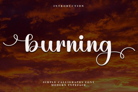 Burning: The Elegant Handwritten Typeface for Modern Web Design