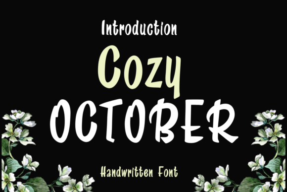 Cozy October Typeface: A Handwritten Font for Digital Brands