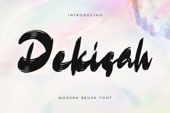 Dekisah: A Bold Brush Typeface for Modern Editorial Design