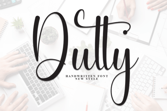 Dutty Script Font: Elevate Handmade Labels and Shop Branding