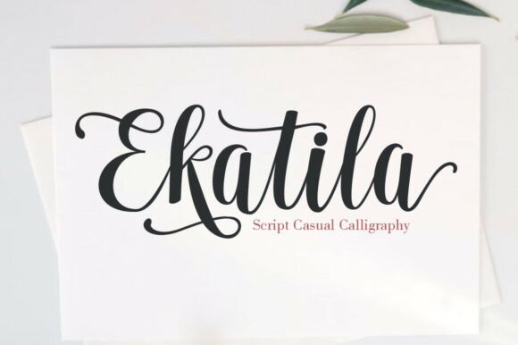 Ekatila Font Review: Elegant Script for Boutique Branding