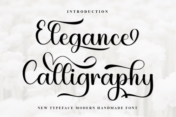 Elegance Calligraphy: A Festive Script Font for Holiday Crafts