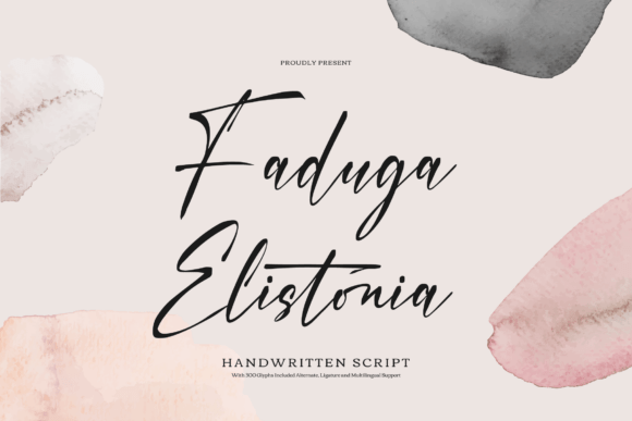 Faduga Elistonia: A Refined Script for Editorial Branding