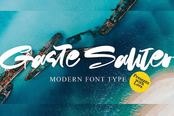 Gaste Saliter: A Handwritten Font for Authentic Small Business Branding