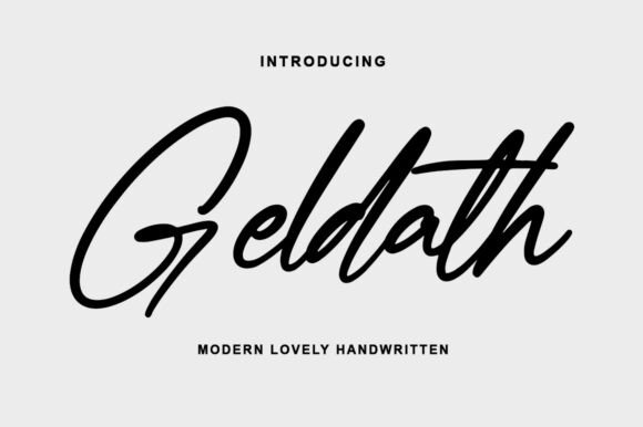 Geldath: The Handwritten Typeface That Elevates Campaign Design