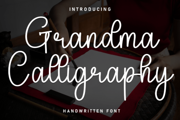 Grandma Calligraphy: A Modern Script Font for Elegant Web Design