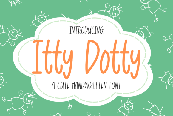 Itty Dotty: A Playful Handwritten Font for Authentic Brand Identity