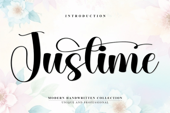 Justime: A Stylish Script Font for Modern Brand Identity