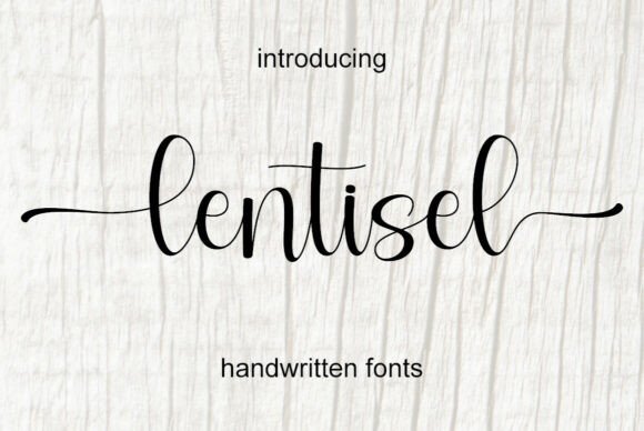Lentisel: A Gentle Script Typeface for Editorial Design