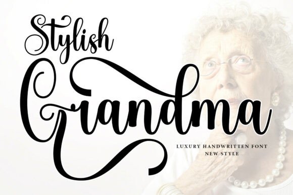 Stylish Grandma 1: A Handwritten Typeface for Modern Web Design