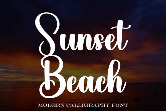 Sunsetbeach: A Modern Script Font for Elegant Branding