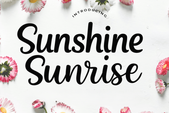 Sunshine Sunrise: A Script Amp Typeface for Editorial Warmth