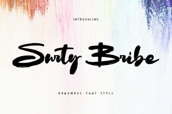 Surty Bribe: A Handmade Brush Font for Bold Digital Branding